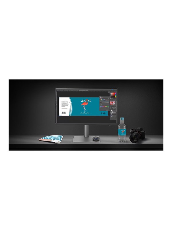 BenQ Creative Pro PD2732U 27 inch 4K monitor - 90W Thunderbolt 4 - 99% P3 - 99% Adobe RGB - Daisychain - KVM - Hotkey Puck G3 - Ergonomisch - M-book mode - Kleuruniformiteit voor ontwerpers, fotografen en creatieve professionals