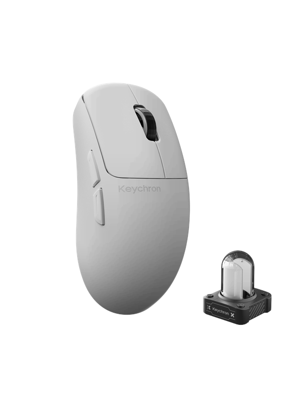 Keychron G6 HE 8K - Gaming muis - Optisch - 5 knoppen - Wit