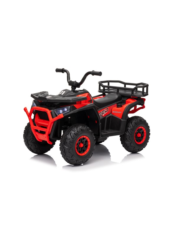 Azeno 24V Hunter II met 4x24V motoren, rubberen wielen en leren zadel