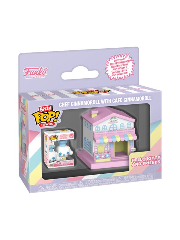 Funko Sanrio Bitty POP! Town Vinyl Figure Cafe Cinnamoroll w/C POP! Figuur - 2cm