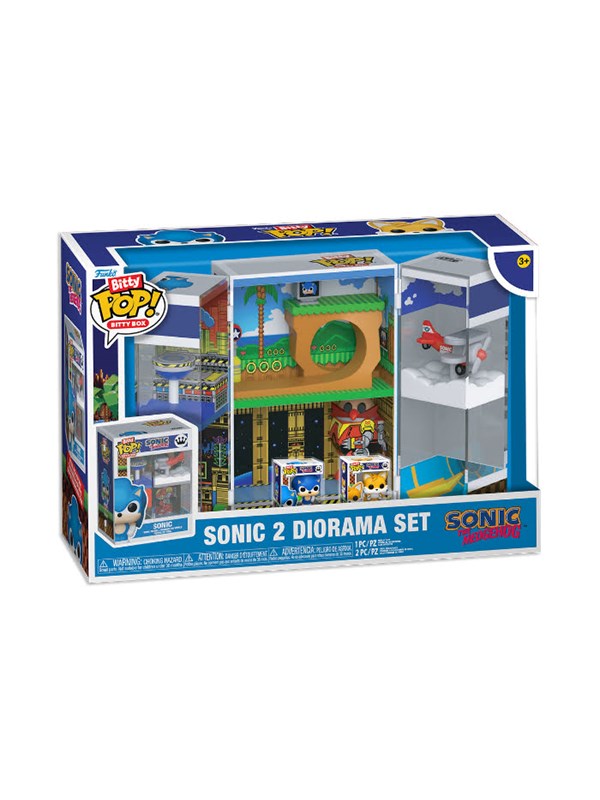 Sonic The Hedgehog Sonic 2 Diorama Set (Bitty Pop! Bitty Box) Unisex Funko Bitty Pop! - Neutraal - Standard