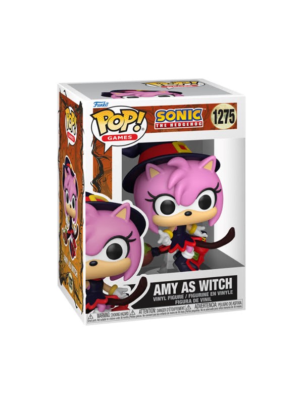 Funko Sonic the Hedgehog POP! Games Vinyl Figure Amy on Broom 9 cm POP! Figuur