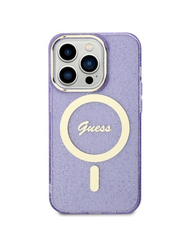 GUESS GUHMN61HCMCGU iPhone 11 / Xr 6.1" purple/purple hardcase Glitter Gold MagSafe