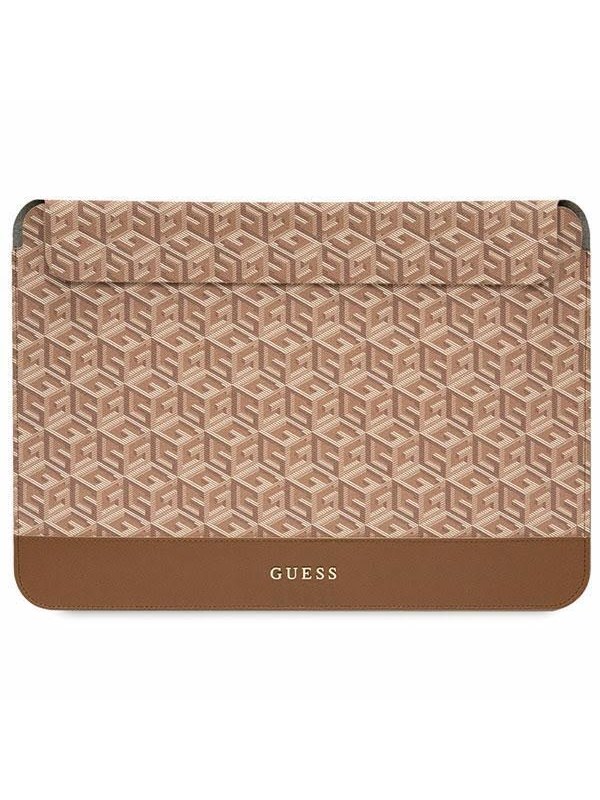 GUESS GCube Stripes case for a 14" laptop - brown
