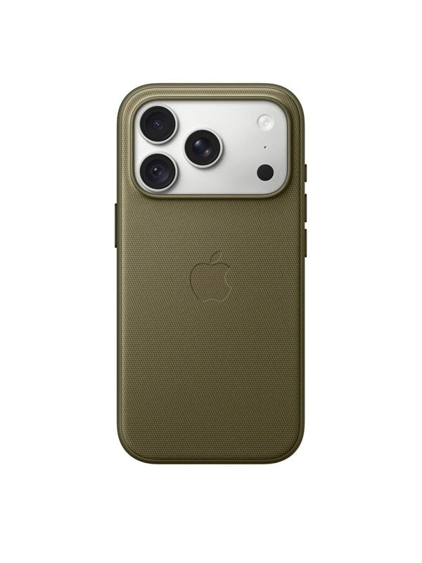 Apple TechWoven hoesje met MagSafe - Geschikt voor iPhone 18 Pro - Olijfgroen