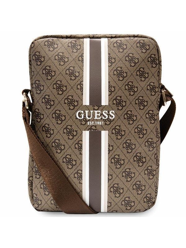 GUESS Bag GUTB10P4RPSW 10" brown/brown 4G Stripes Tablet Bag