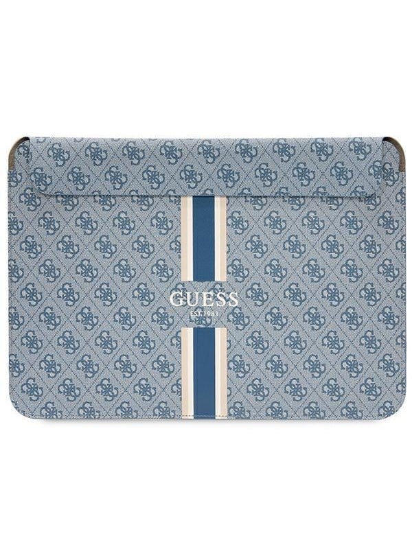 GUESS 4G Printed Stripes cover for a 16" laptop - blue
