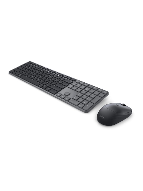 Dell Pro 7 KM726 - keyboard and mouse set - Slim - QWERTZ - German - graphite Input Device - Keyboard and mouse set - Duits - Zwart