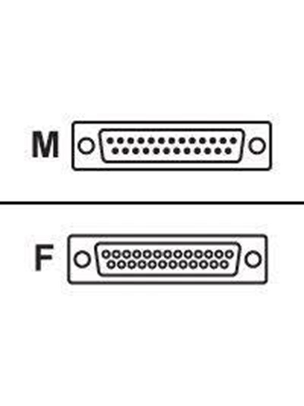 EFB NORDIC EFB-Elektronik - serial / parallel cable - DB-25 to DB-25 - 10 m