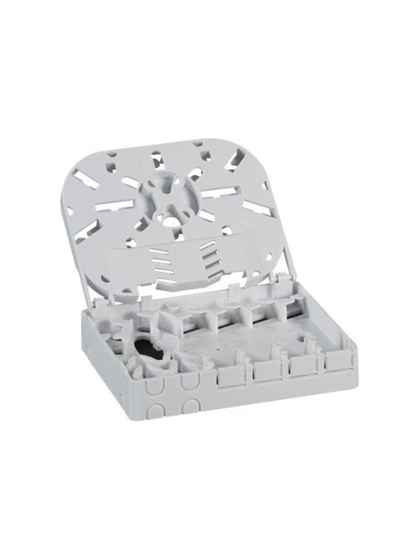EFB NORDIC EFB-Elektronik FTTH Indoor DIN RAIL Box for 4 Fiber 4 Adapter - fibre-optic splice box