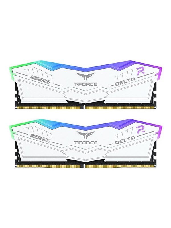 Team Group T-Force DELTA RGB - DDR5 - kit - 32 GB: 2 x 16 GB - DIMM 288-pin - 3200 MHz / PC5-51200 - unbuffered