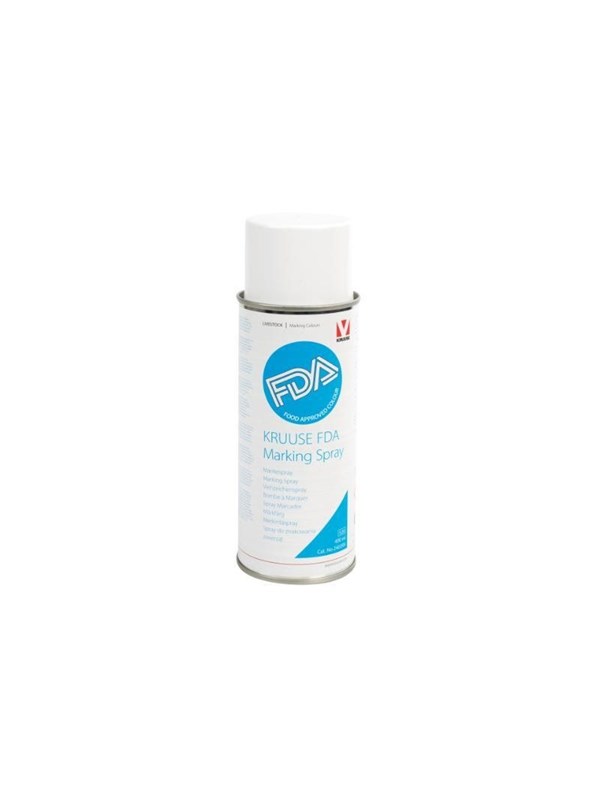 KRUUSE FDA-markeringsspray, blauw, 400 ml, 12 stuks.