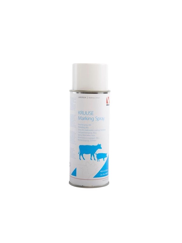 KRUUSE Markeringsspray, blauw, 400 ml, 12 stuks.