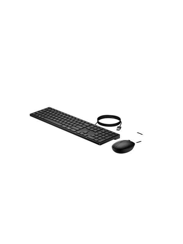 HP Desktop 320MK - Keyboard and mouse set - Engels - Zwart