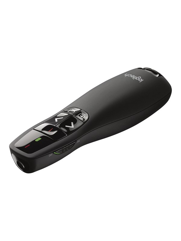 Logitech R400 Laser Presentation Remote - Afstandbediening 2.4 GHz wireless technology - 2x AAA batterijen - zwart
