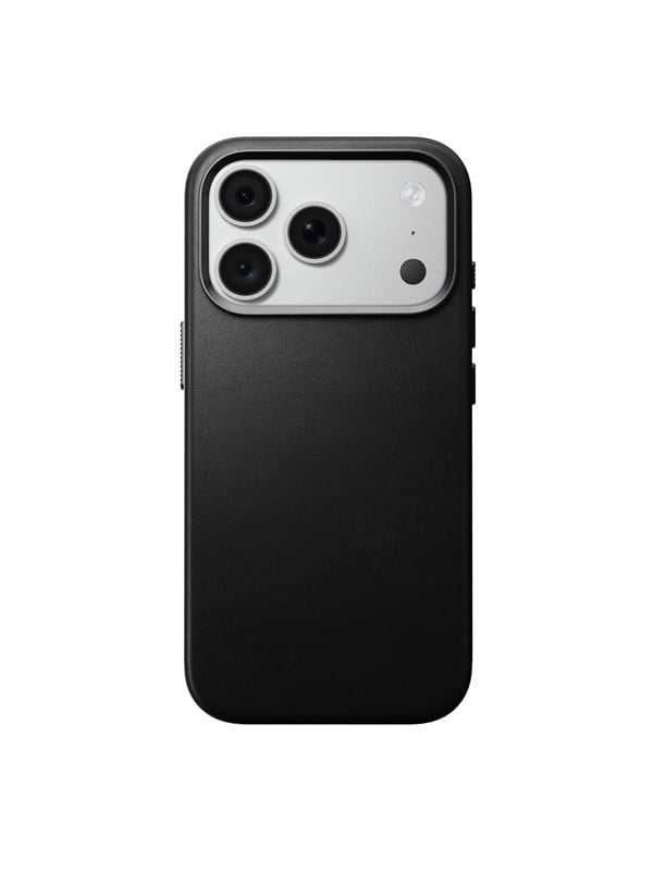 Nomad Traditional Camino Lederen Hoesje iPhone 18 Pro – Ontwikkelt Patina voor Unieke Uitstraling – Volledig Omhullend Leer voor Uitgebreide Bescherming – Compatibel met MagSafe en Qi2 Opladen - Zwart