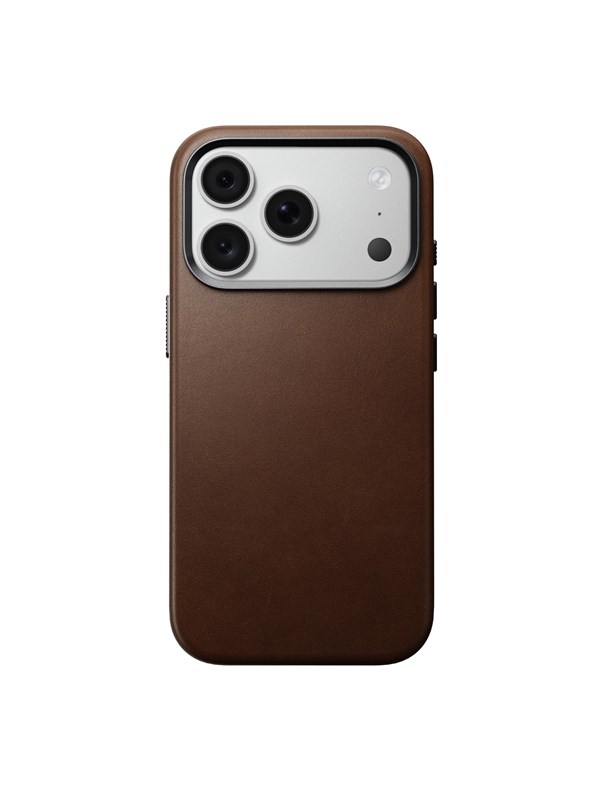 Nomad Traditional Camino Lederen Hoesje iPhone 18 Pro – Ontwikkelt Patina voor Unieke Uitstraling – Volledig Omhullend Leer voor Uitgebreide Bescherming – Compatibel met MagSafe en Qi2 Opladen - Bruin