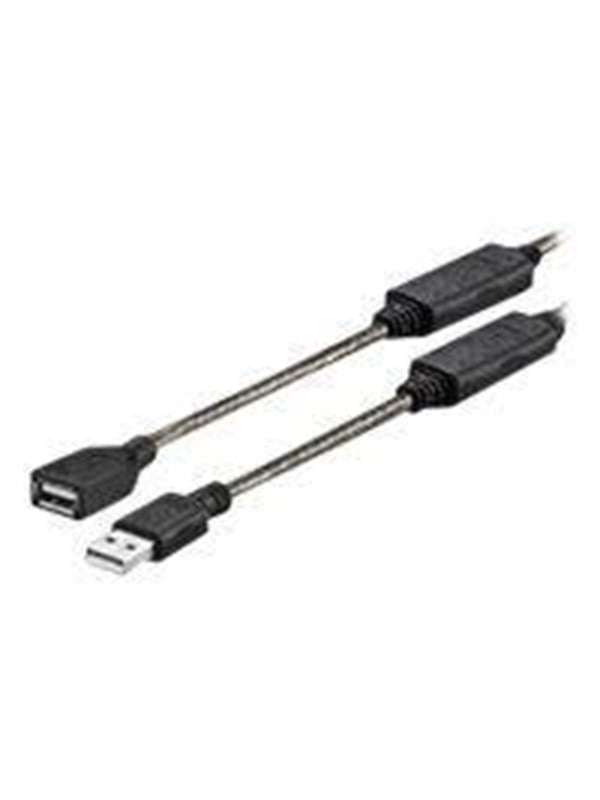 Vivolink PROUSBAAF20 USB-kabel USB 2.0 20 m USB A Zwart