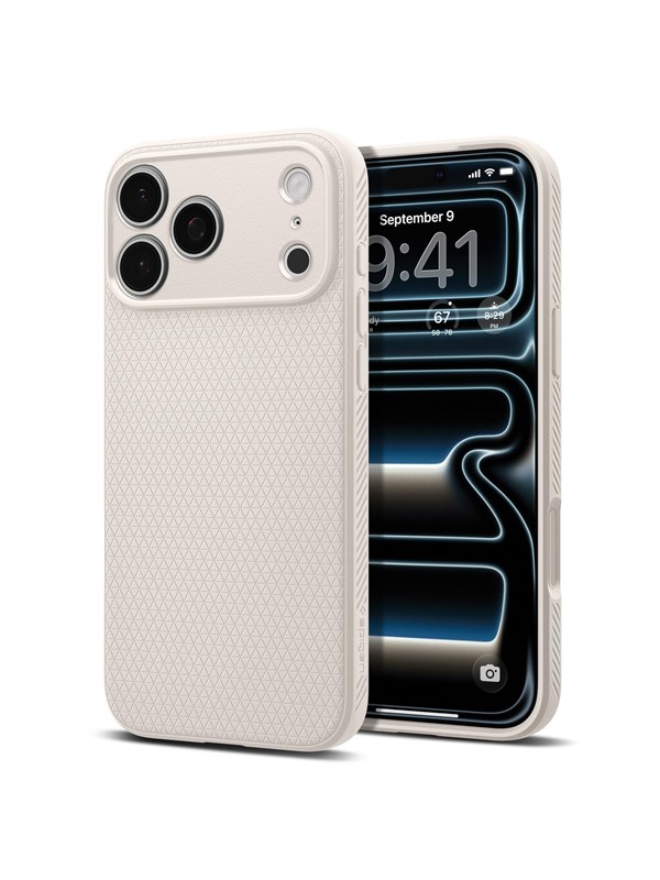 Spigen Liquid Air Hoesje Geschikt voor Apple iPhone 18 Pro Max / 17 Pro Max - Back Cover Flexibel TPU Titanium