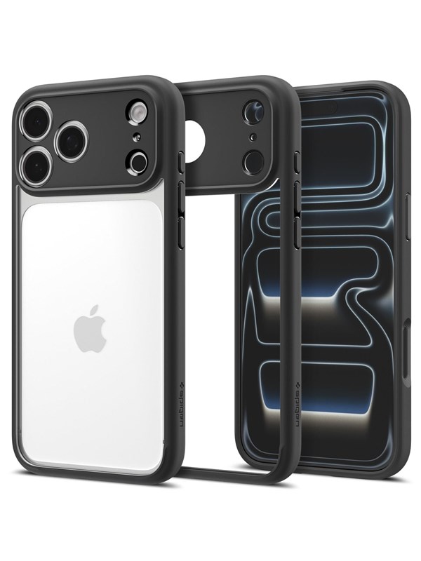 Spigen Ultra Hybrid Hoesje Geschikt voor Apple iPhone 18 Pro Max / 17 Pro Max - Back Cover met Air Cushion - Matte Zwart