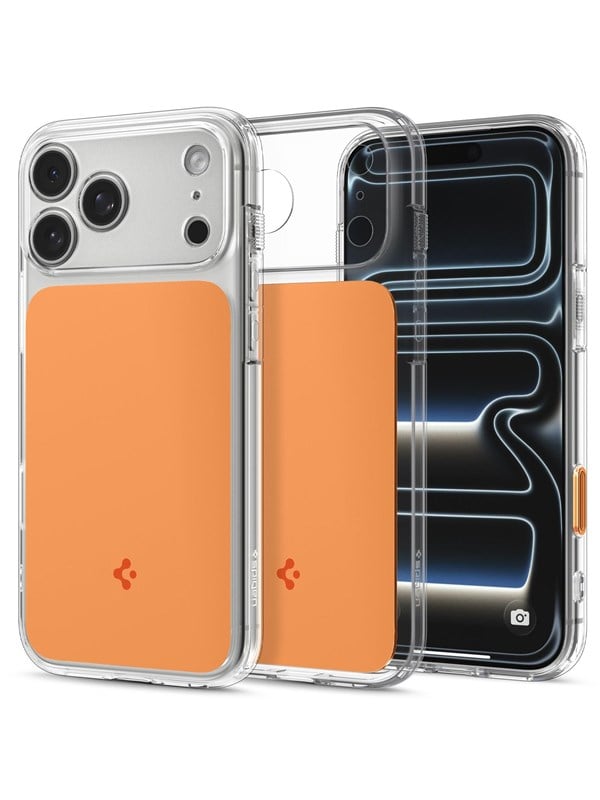 Spigen Ultra Hybrid T MagFit Hoesje Geschikt voor Apple iPhone 18 Pro Max / 17 Pro Max - Back Cover Compatibel met MagSafe / Qi2 - Oranje