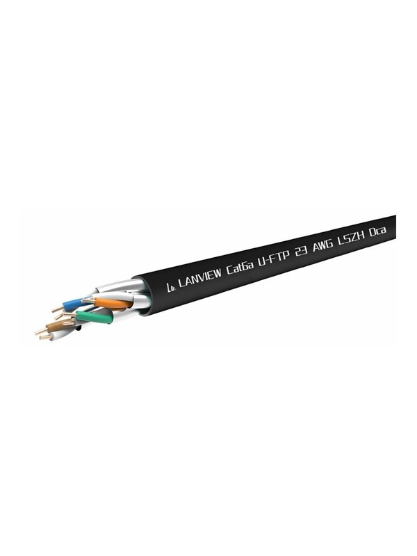 Lanview LVN122433 netwerkkabel Zwart 305 m Cat6a U/FTP (STP) Rond