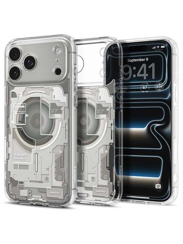 Spigen Ultra Hybrid MagFit - Hoesje Geschikt voor Apple iPhone 18 Pro / 17 Pro - Ultra Hybrid MagFit Case - Compatibel met MagSafe / Qi2 - Back Cover Titanium