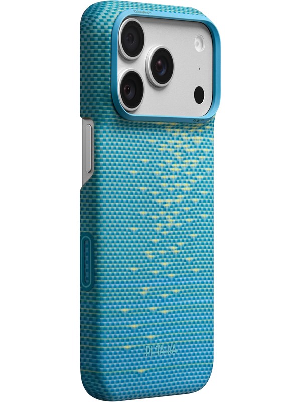 Pitaka Glints of Gold Case iPhone 18/17 Pro, Lucid Blue