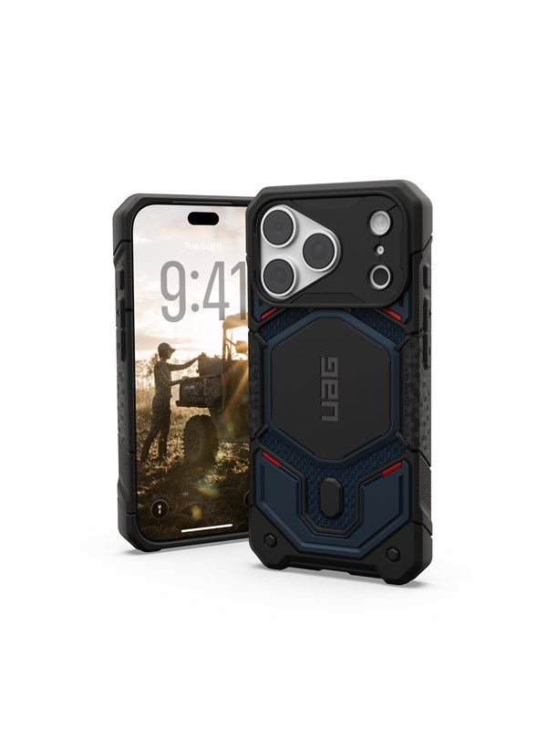 UAG Monarch Pro Backcover geschikt voor Apple iPhone 18 Pro / 17 Pro - Kevlar Mallard