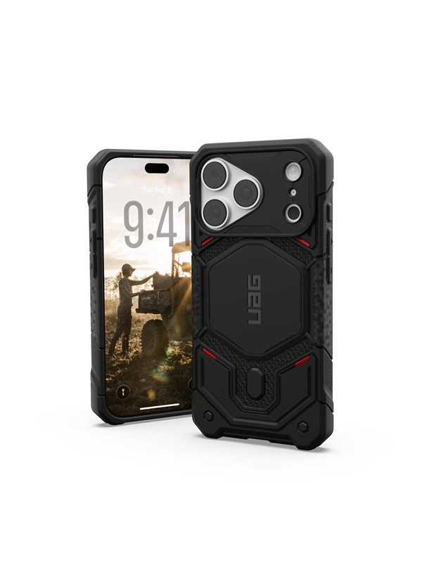 UAG Monarch Pro Backcover geschikt voor Apple iPhone 18 Pro / 17 Pro - Kevlar Black