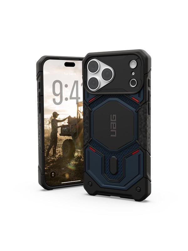 UAG Monarch Pro Backcover geschikt voor Apple iPhone 18 Pro Max / 17 Pro Max - Kevlar Mallard