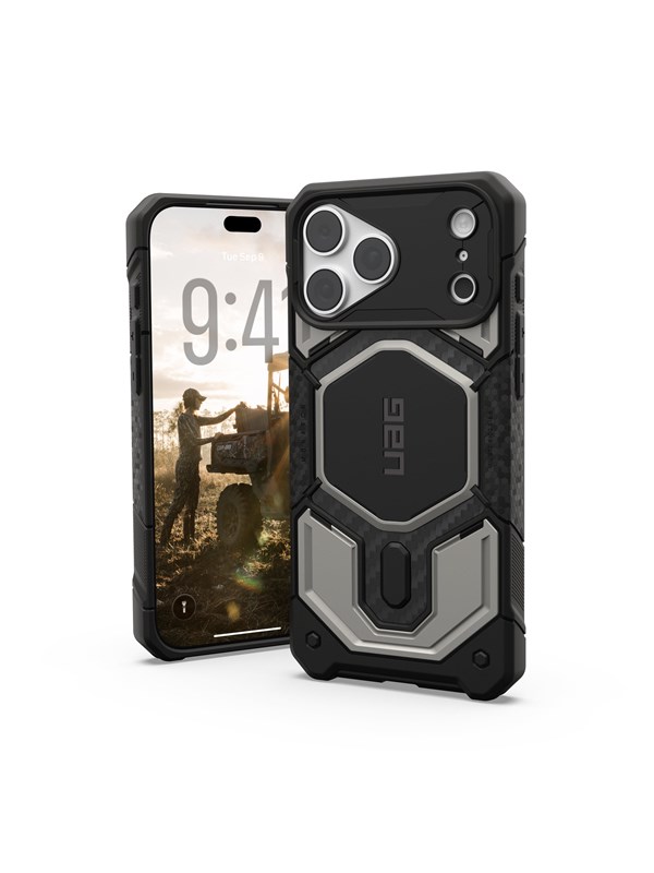UAG Monarch Pro Backcover geschikt voor Apple iPhone 18 Pro Max / 17 Pro Max - Titanium
