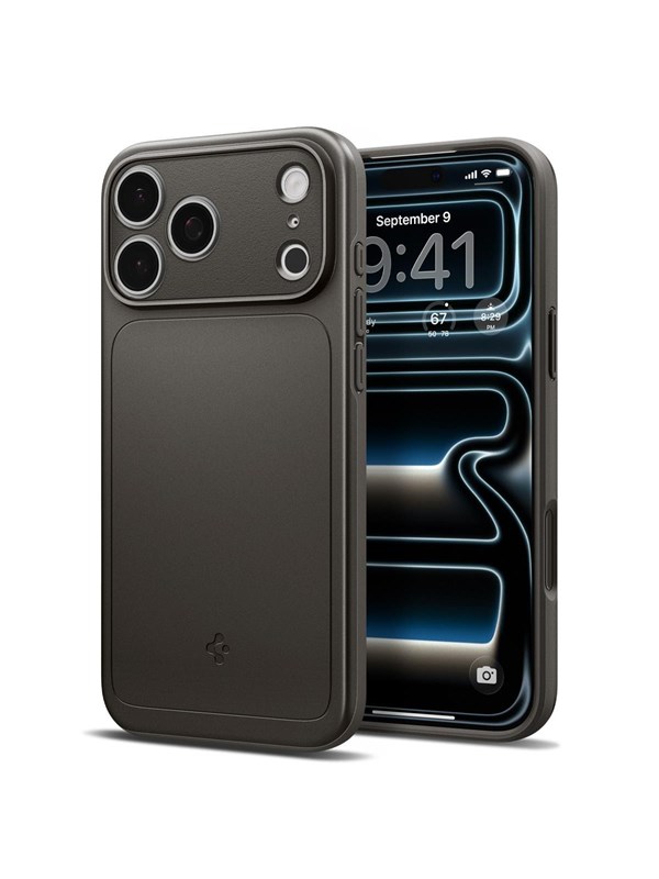 Spigen Thin Fit Hoesje Geschikt voor Apple iPhone 18 Pro Max / 17 Pro Max - Back Cover Gunmetal