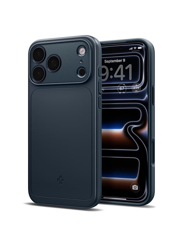 Spigen Hoesje Geschikt voor Apple iPhone 18 Pro Max / 17 Pro Max - Thin Fit MagFit Case - Back Cover Compatibel met MagSafe / Qi2 - Metal Slate