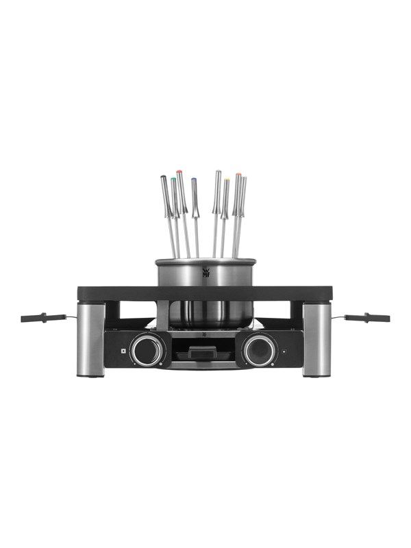 WMF Lumero 415480011 - Gourmetset - 3-in-1 - Geschikt voor Raclette, Grillen en Fondue - RVS - Compact