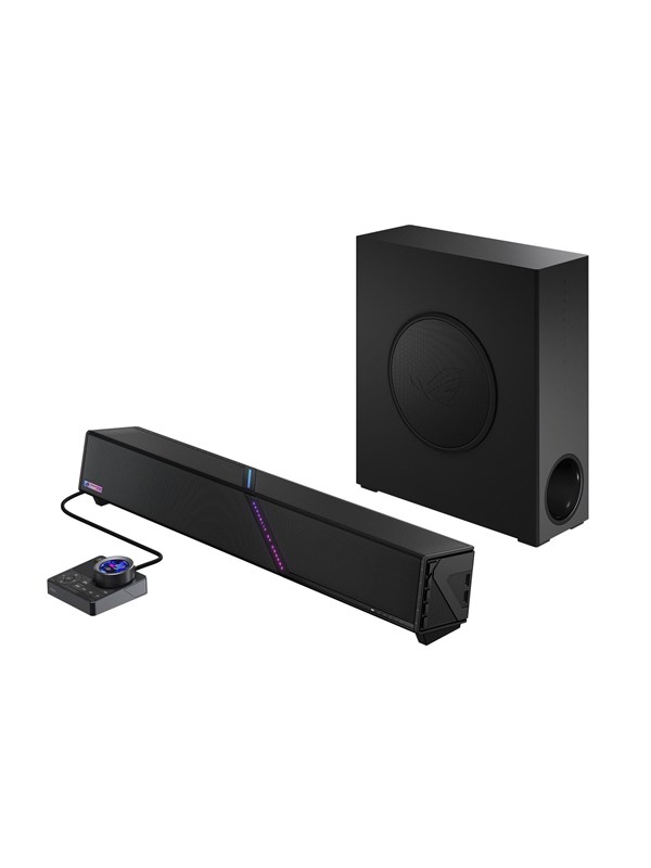 ASUS ROG Gjallar Gaming Soundbar with Wireless Subwoofer - 2.1.2-channel - Zwart