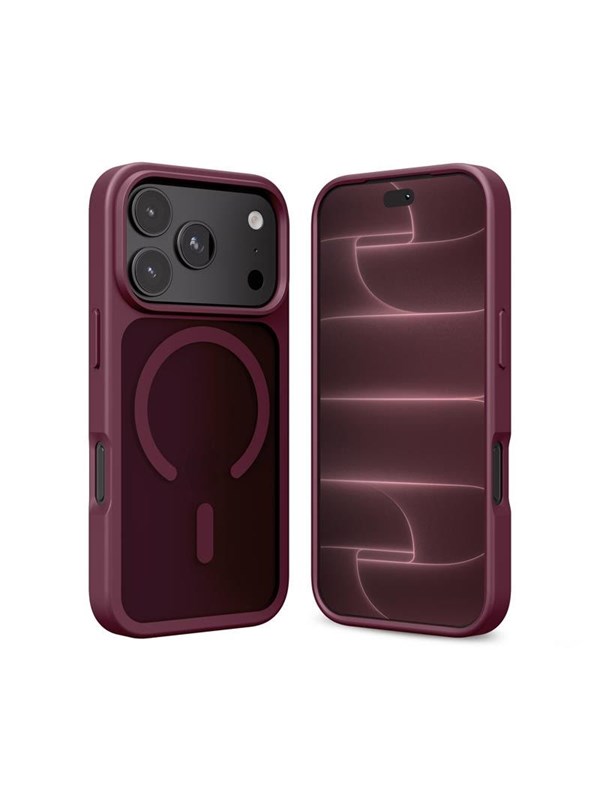 CRONG Hybrid MATTE Magnetic case with MagSafe for iPhone 18 Pro Max / 17 Pro Max - Burgundy