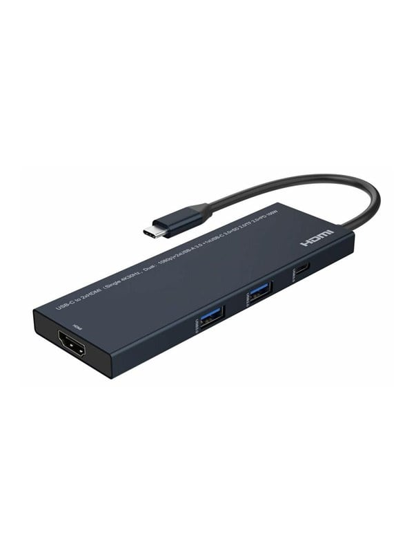 Microconnect USB3.1CCOM18 laptop dock & poortreplicator Bedraad Zwart