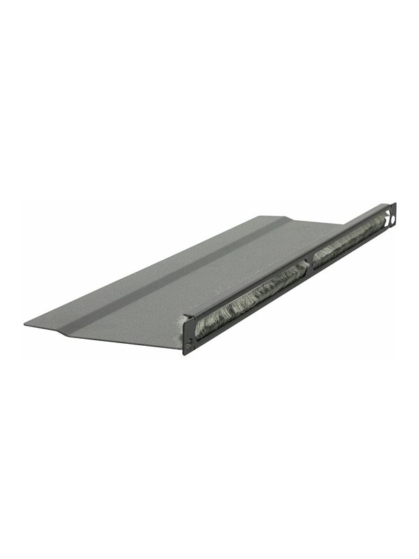 Lanview by Logon - rack cable organiser - L bent brushed - 0.5U