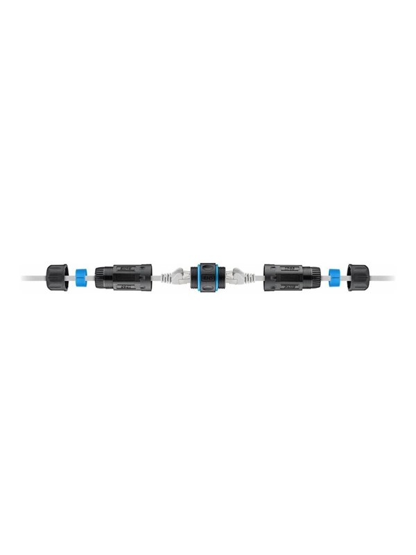 Lanview network coupler - Zwart