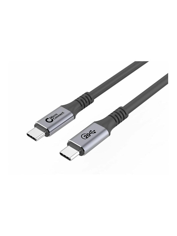 Microconnect USB3.2CC4 USB-kabel 4 m USB 3.2 Gen 2 (3.1 Gen 2) USB C Zwart, Zilver