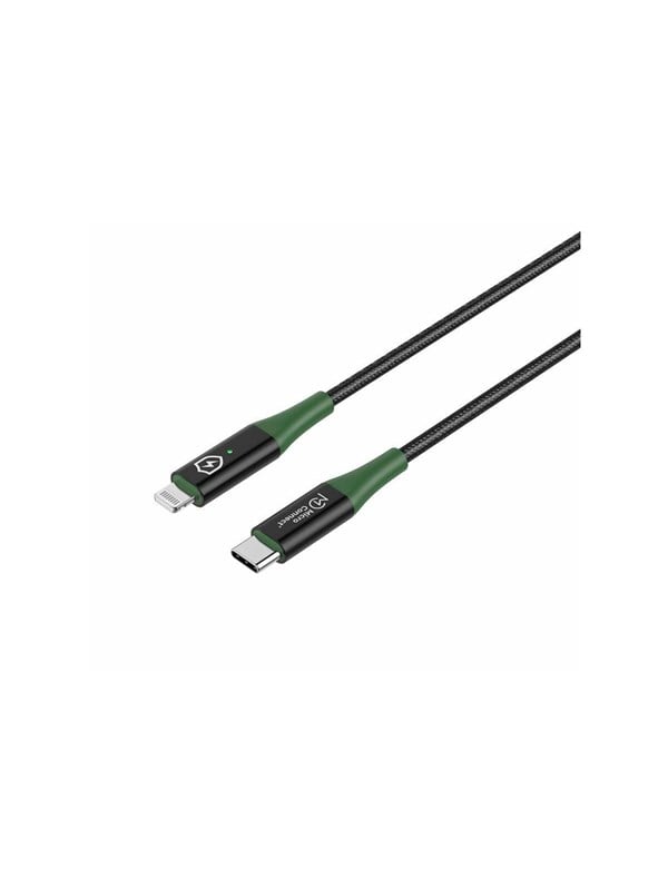 Microconnect MC-SMART USB C-L-2 Lightning-kabel 2 m Zwart, Groen