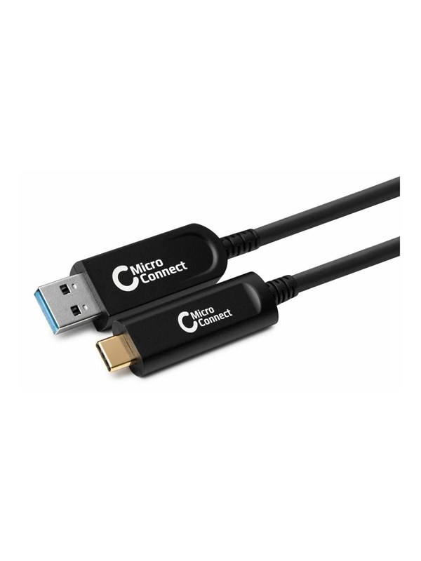 Microconnect MC-USB3.2CA10OP USB-kabel USB 3.2 Gen 2 (3.1 Gen 2) 10 m USB A USB C Zwart