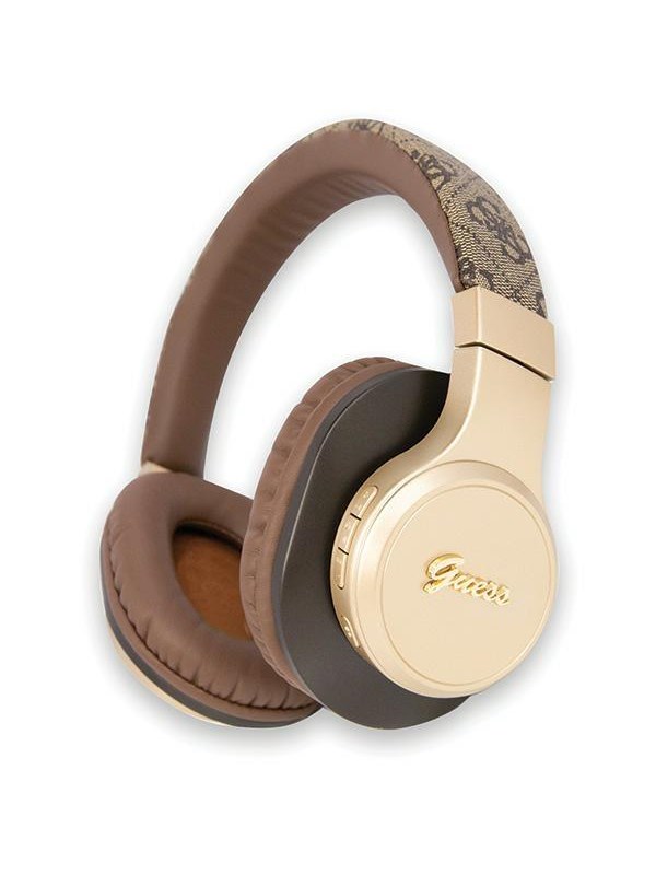 Guess 4G Script Logo - Bluetooth Stereo Over-Ear Koptelefoon - Bruin