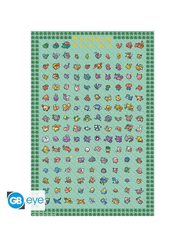 ABYstyle - Pokemon - Maxi Poster - Pixel Art - Poster