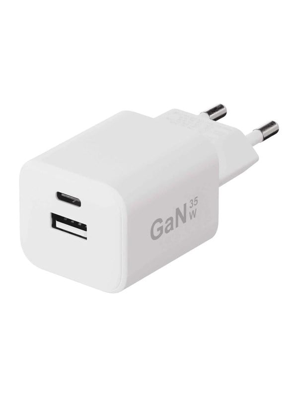X2O 35W Dual Home Charger USB-C/A GaN - White