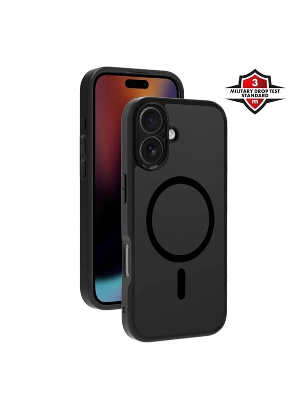 X2O Mag Frosted Cover Apple iPhone 17 Semi-Transparent/Black