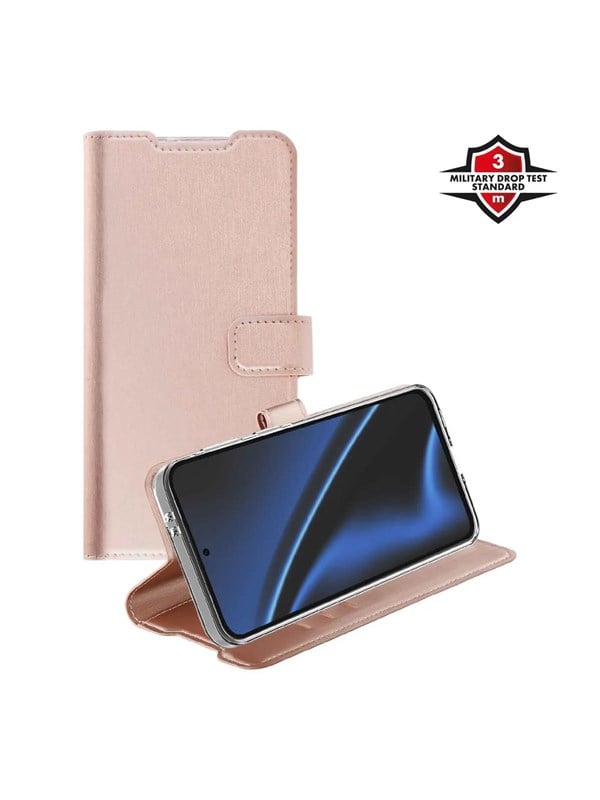 X2O Classic Wallet Samsung Galaxy A57 5G - Rose Gold