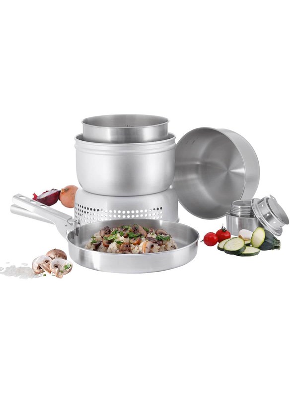 Tatonka Multi Set + A. Burner, kookset, zilver