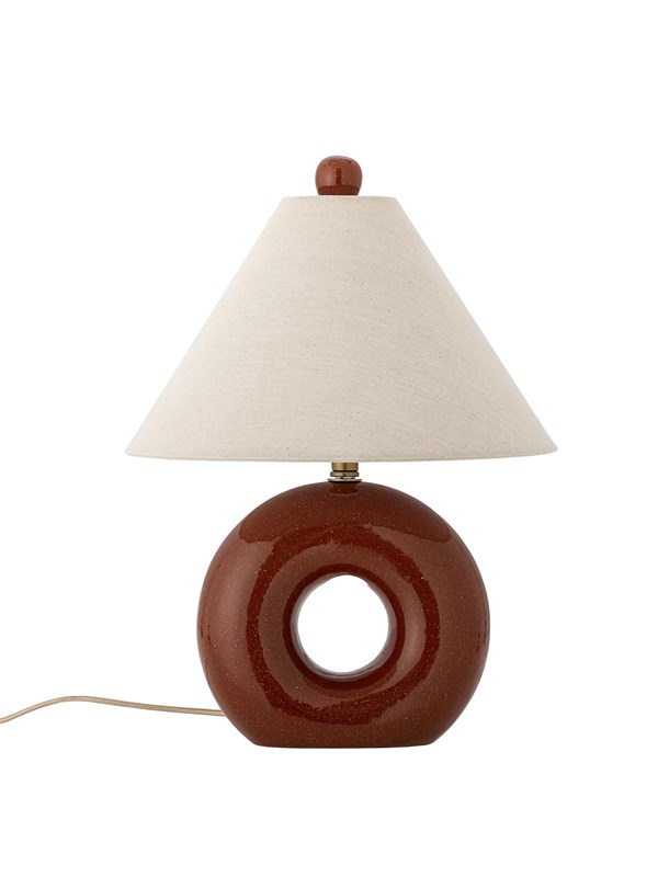 Bloomingville Panja Tafellamp, Rood, Steengoed